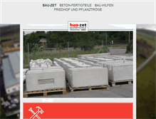 Tablet Screenshot of bau-zet.de